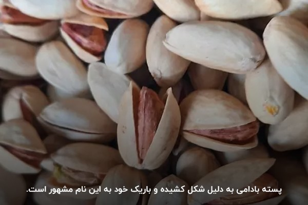 پسته بادامی؛ پسته‌ای کشیده و باریک